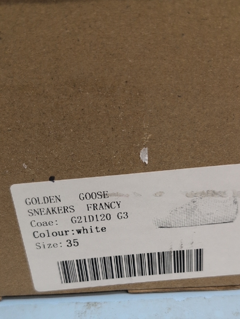 Golden Goose Superstar Platform Men's Running Sneakers Size 35 Optic White - Picture 11 of 12